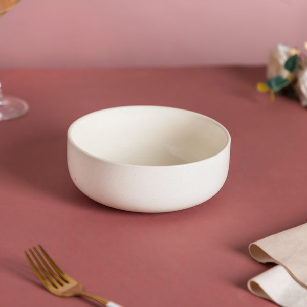 Blanca White Speckled Bowl 600ml