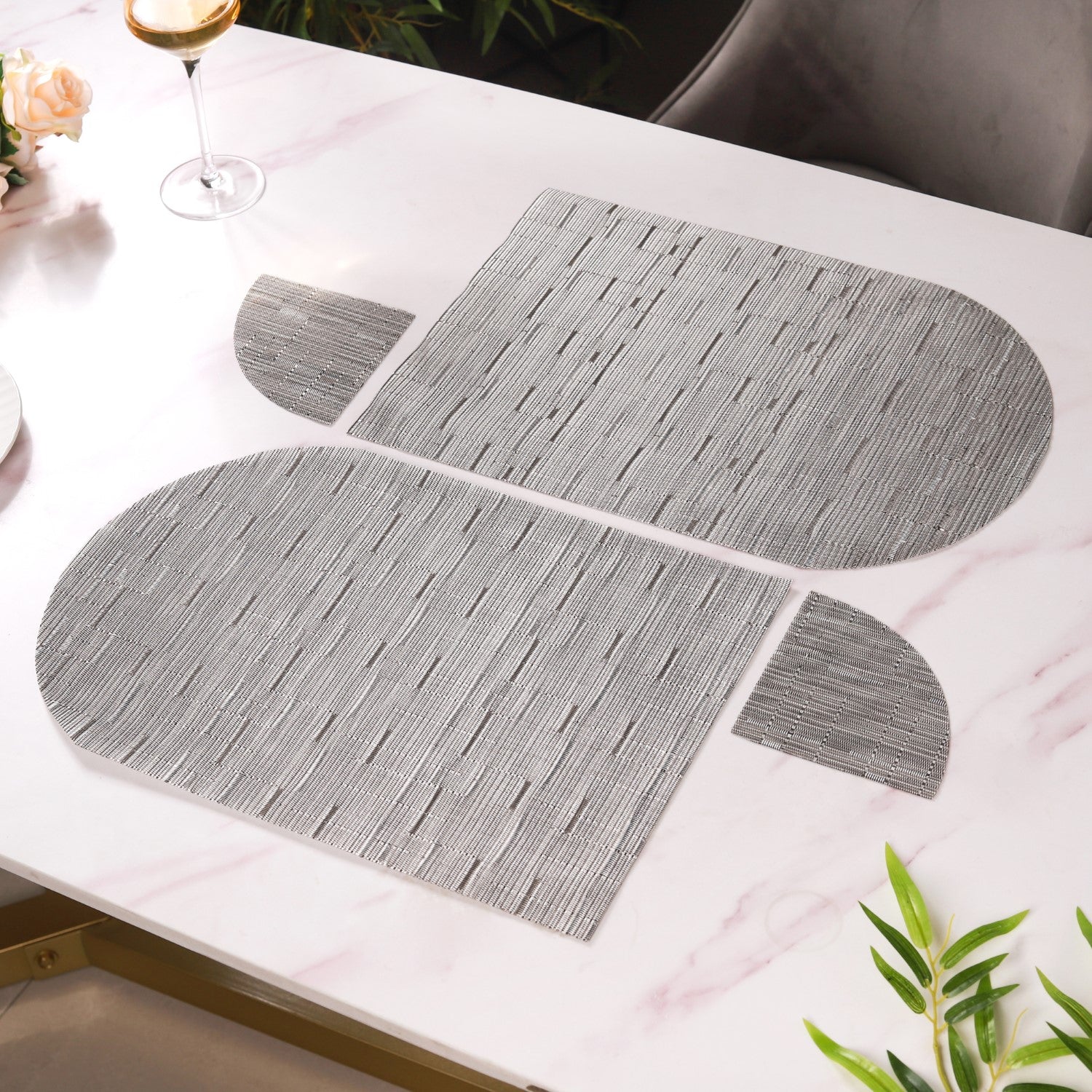 Patterned Coaster and Placemat Set Online Premium Table Mat Nestasia