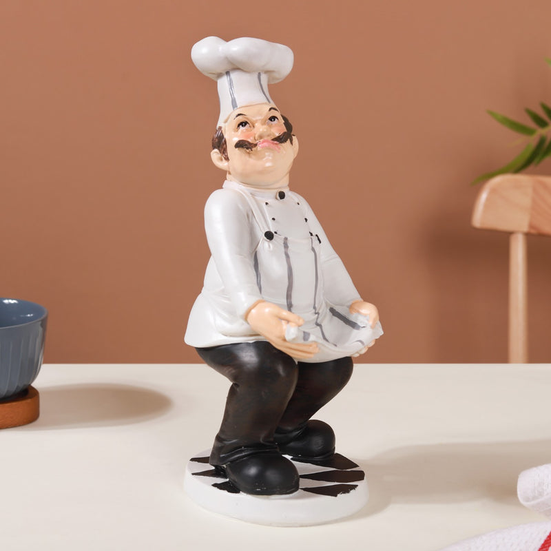 Apron Holding Chef Decor - Showpiece | Home decor item | Room decoration item