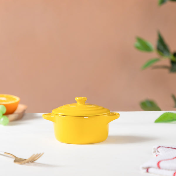 Ceramic Casserole Yellow - Baking Dish
