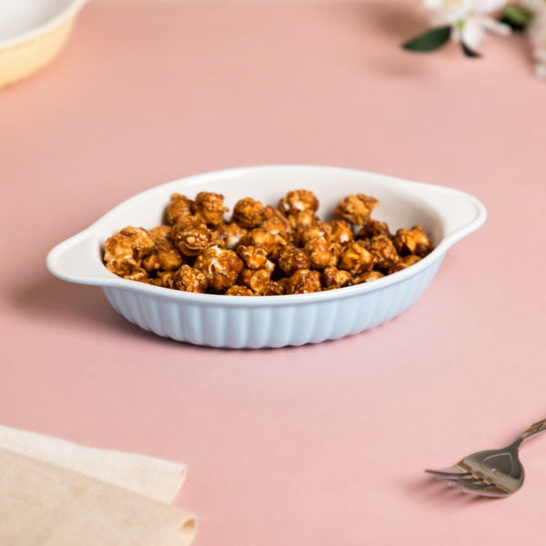 Blue Muffin Oval Baking Plate 6 Inch - Baking Dish