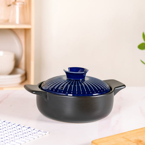 Japanese Style Donabe Earthenware Clay Cooking Pot 1600ml