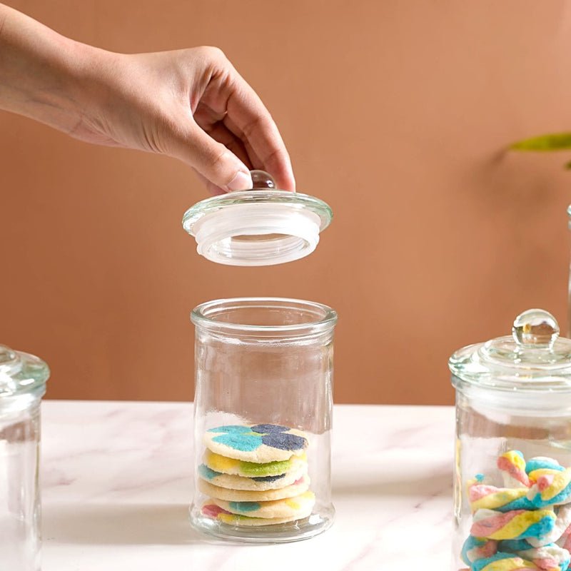 Airtight Glass Kitchen Jar Set Of 6