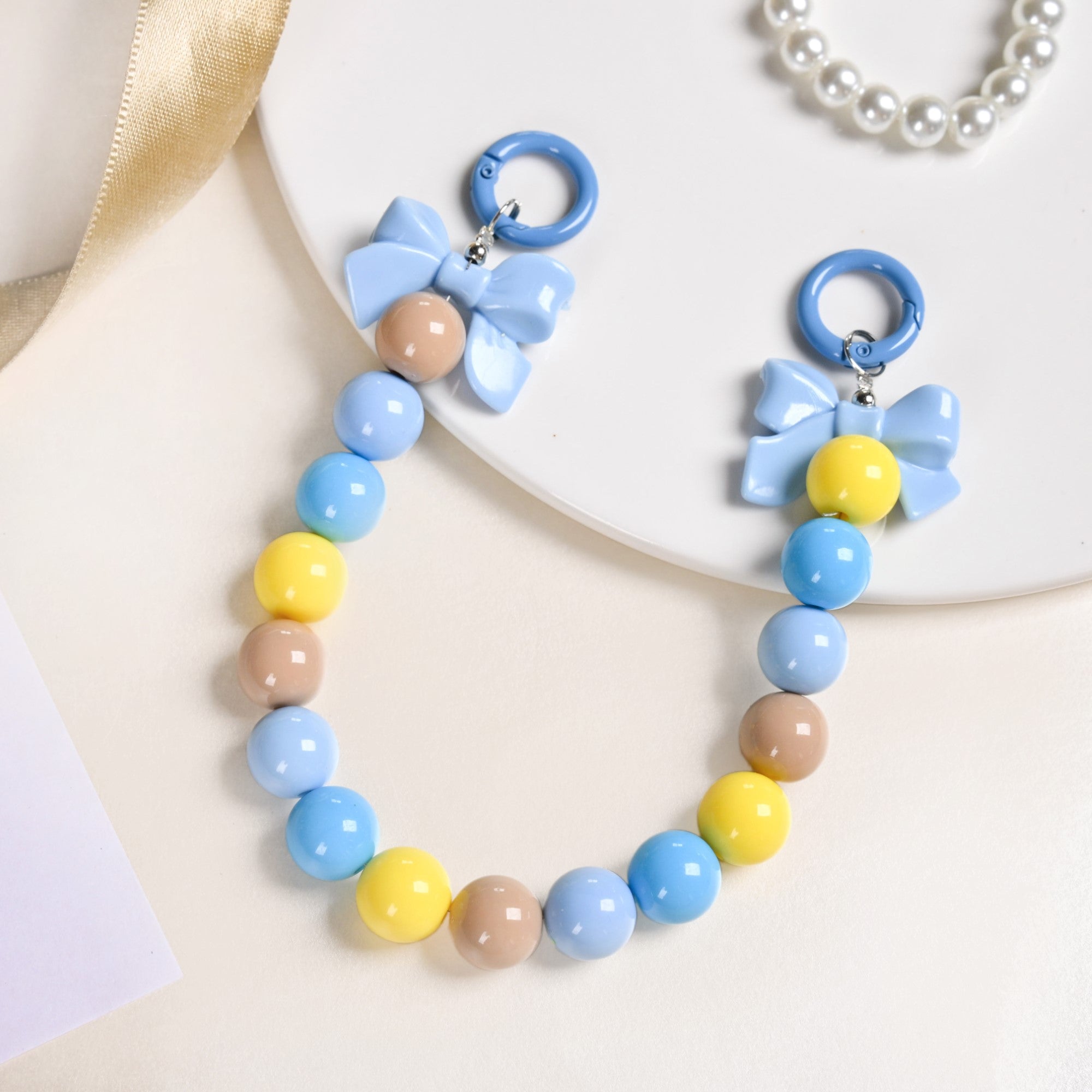 Knot Just Blues Phone Charm Lanyard With Dual Clasp Online
