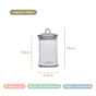 Airtight Glass Kitchen Jar Set Of 6 350ml