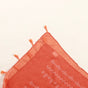 Ladies Summer Scarf With Tassels Orange