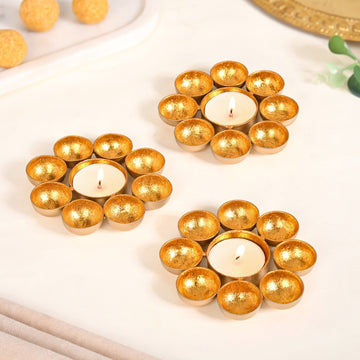 Luminous Iron Tealight Holder Set Of 3