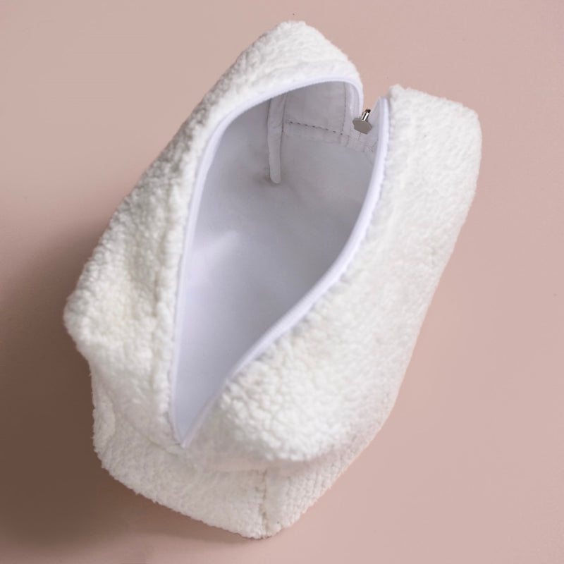 Heart Makeup Bag Set Of 2 White