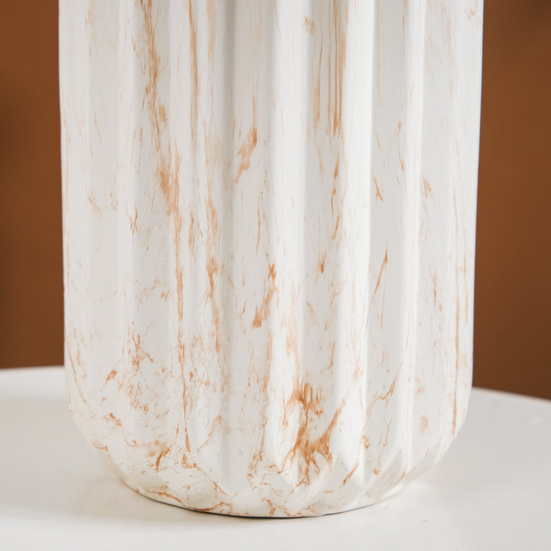 Marble Patterned Ceramic Flower Vase
