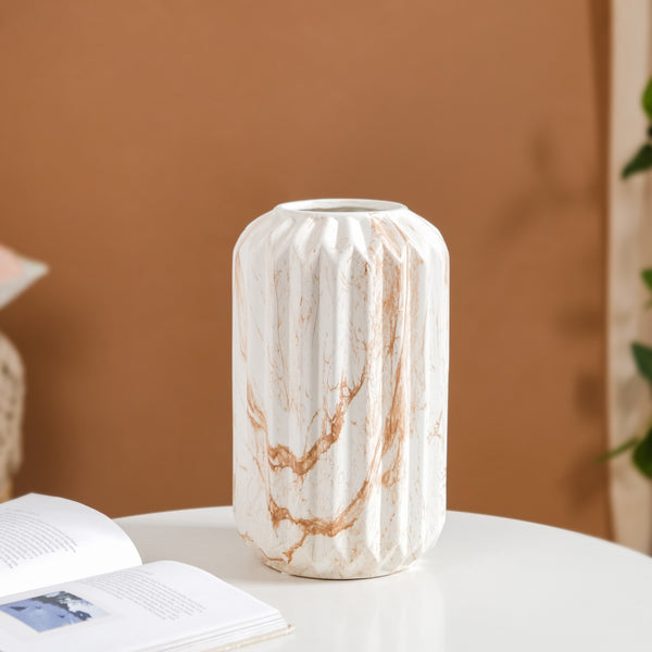 Marbled Chic Ceramic Vase