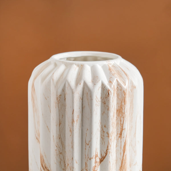 Marbled Chic Ceramic Vase