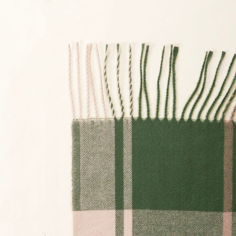 Olive Green Winter Blanket Scarf