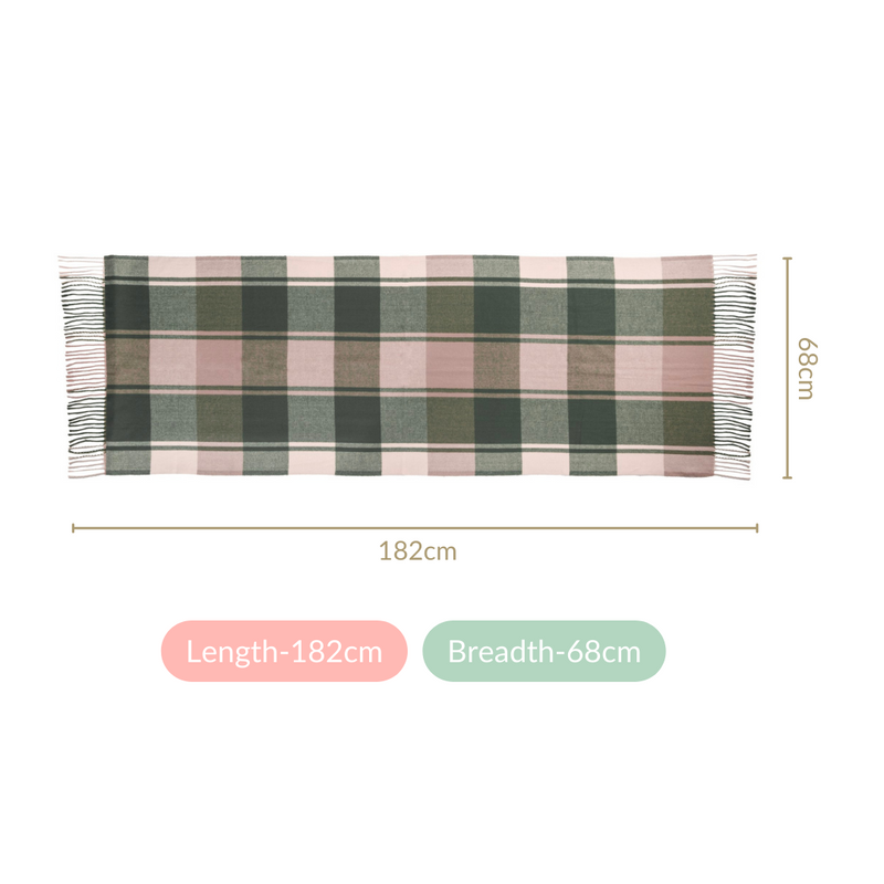 Olive Green Winter Blanket Scarf