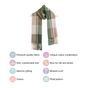 Olive Green Winter Blanket Scarf