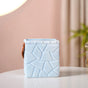 Ceramic Bag Shaped Mini Flower Vase For Home Blue- Ceramic Bag Organizer, Blue Organizer Stand, Bag Decor, Ceramic Storage Stand, Blue Organizer
