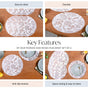 Peonies And Roses Placemat Set Of 6