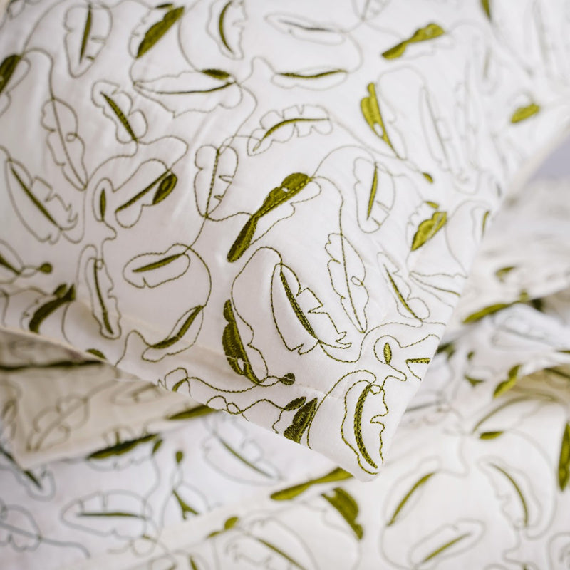 Quilted King Size Bed Cover Off-White