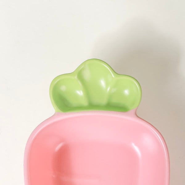 Radish Ceramic Snack Dish Pink 300 ml