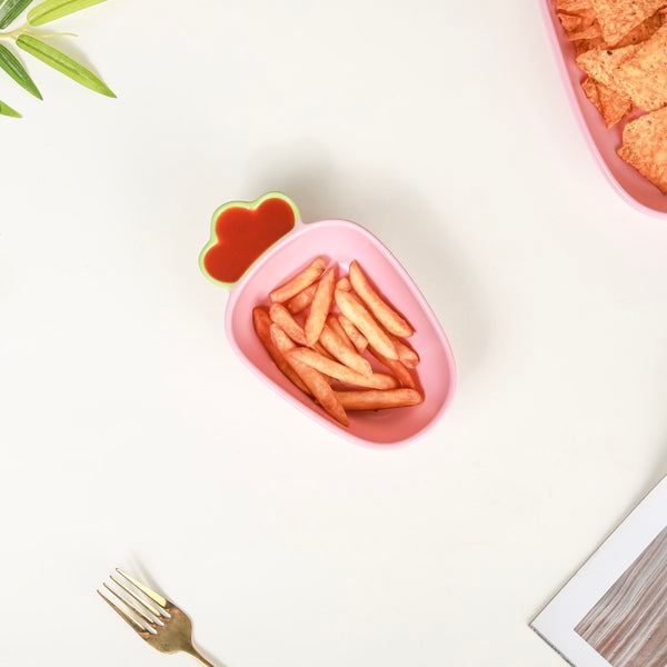Radish Ceramic Snack Dish Pink 300 ml