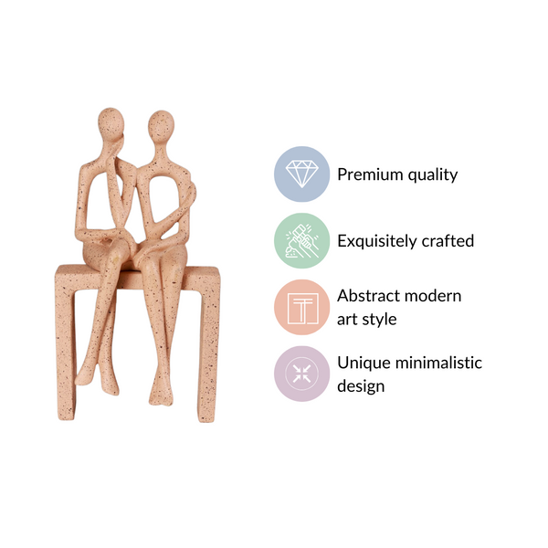 Couple On A Bench Showpiece