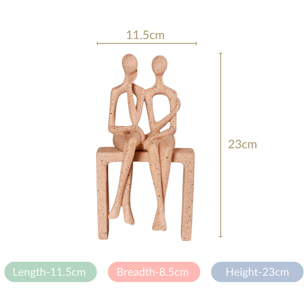 Couple On A Bench Showpiece