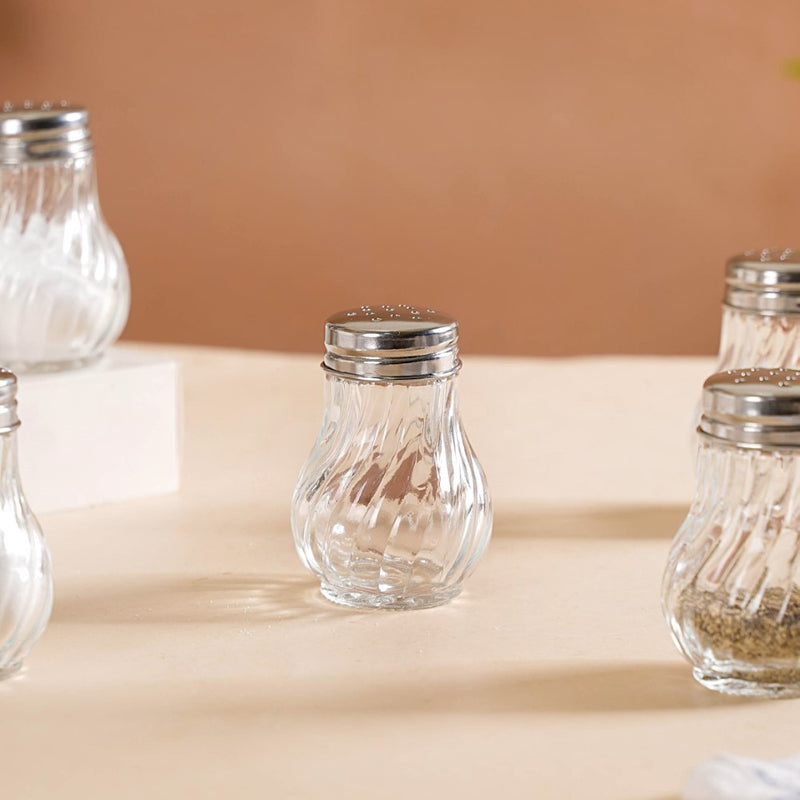 Refillable Salt And Pepper Shakers Set Of 6