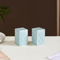 Ceramic Salt And Pepper Shaker Set Mint Green
