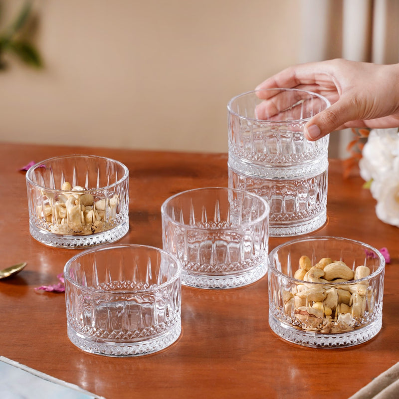 Set Of 6 Small Snack Bowls 220ml