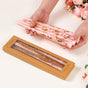 Set Of 8 Gilded Gold Blossom Pink Taper Candles
