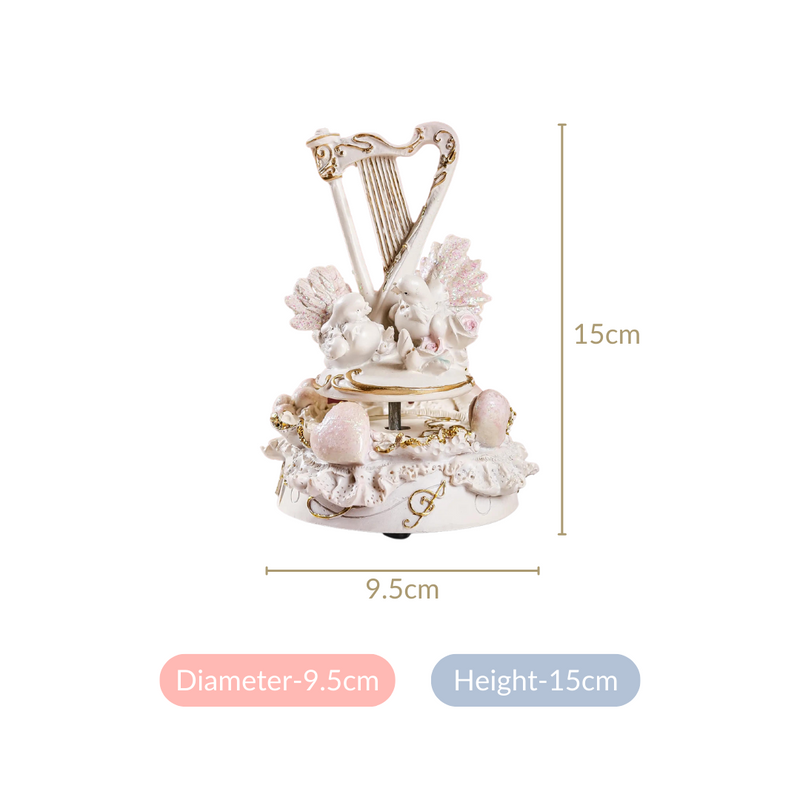 Musical Doves Showpiece Decor White