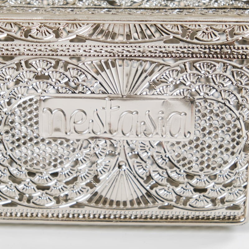 Antique Metal Gift Box Silver Set Of 2- Jewellery box, trinket box, silver box, decorative box, metal box, jewellery organiser