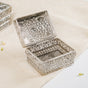 Antique Metal Gift Box Silver Set Of 2- Jewellery box, trinket box, silver box, decorative box, metal box, jewellery organiser
