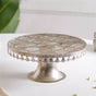 Filigree Metal Cake Stand Silver
