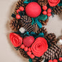 Christmas Rose Sustainable Wreath For Wall Decoration