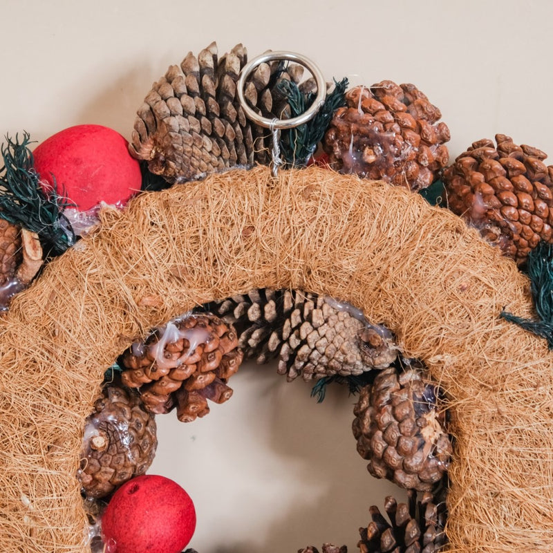 Christmas Rose Sustainable Wreath For Wall Decoration