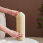 Handcrafted Tall Vase For Room Decor - Handcrafted ceramic vase, handmade cylindrical vase, decorative pottery vase, unique handmade vase