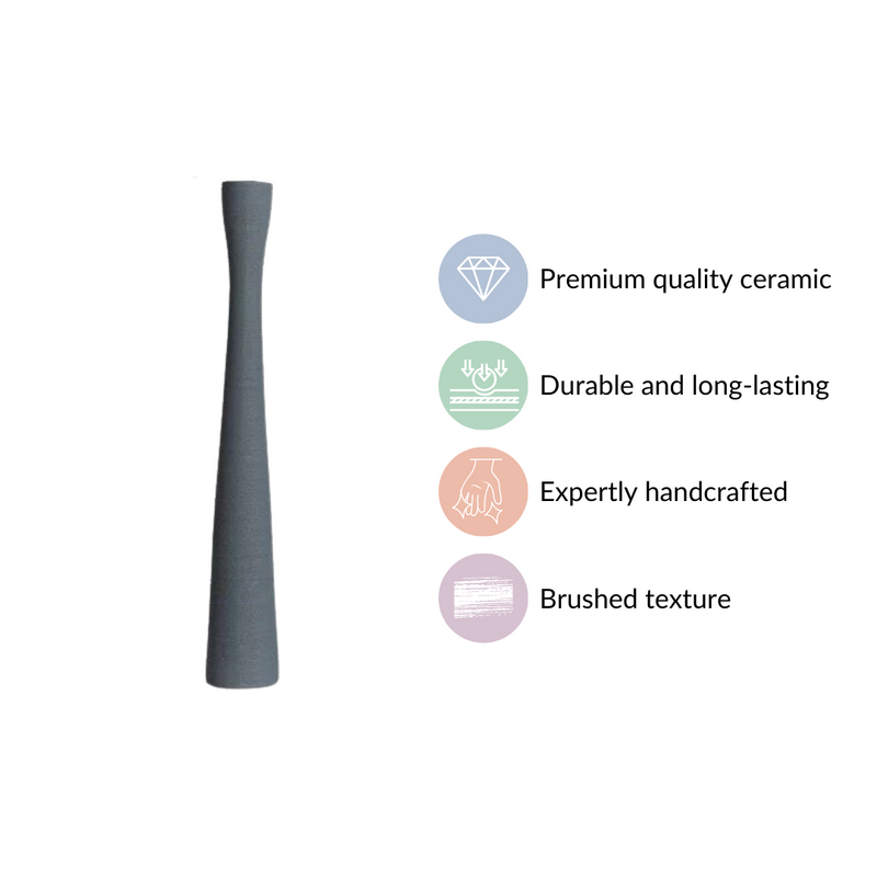 Brush Texture Ceramic Tall Thin Vase- Brush Texture Vase, Tall Ceramic Vase, Textured Ceramic Vase, Modern Tall Vase, Decorative Brush Texture Vase