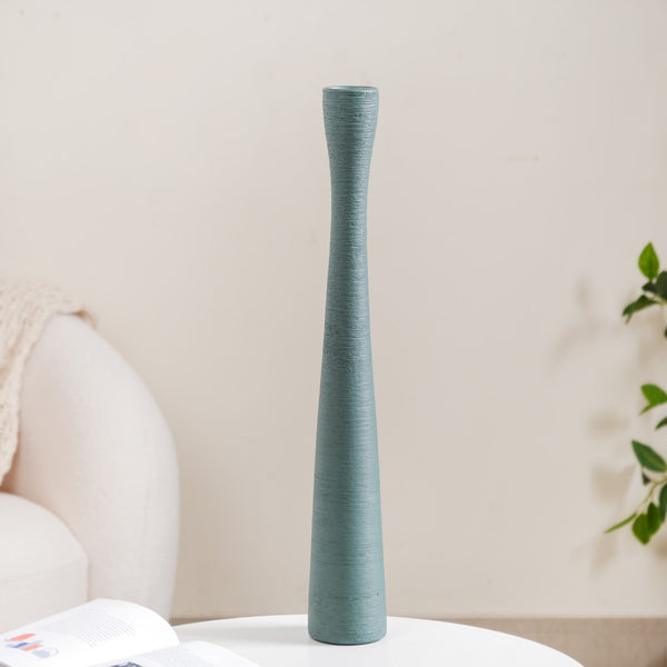 Brush Texture Ceramic Tall Thin Vase