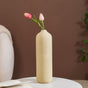 Handcrafted Tall Vase For Room Decor - Handcrafted ceramic vase, handmade cylindrical vase, decorative pottery vase, unique handmade vase
