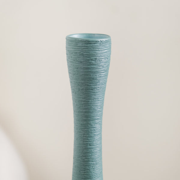 Brush Texture Ceramic Tall Thin Vase
