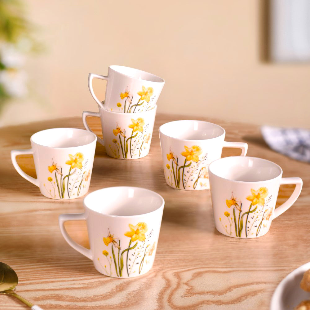 Daffodil Delight Tea Cup Set Of 150ml Online Premium Tea Cup