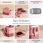 Insulated Lunch Box For Office Pink 1400ml