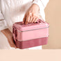 Insulated Lunch Box For Office Pink 1400ml