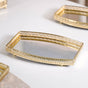 Luxury Mirror Tray Gold Set Of 3