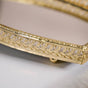 Luxury Mirror Tray Gold Set Of 3