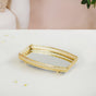 Luxury Mirror Tray Gold Set Of 3