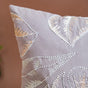 Grey Tropical Ferns Cushion Cover 15x15 Inch