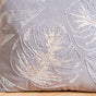Grey Tropical Ferns Cushion Cover 15x15 Inch