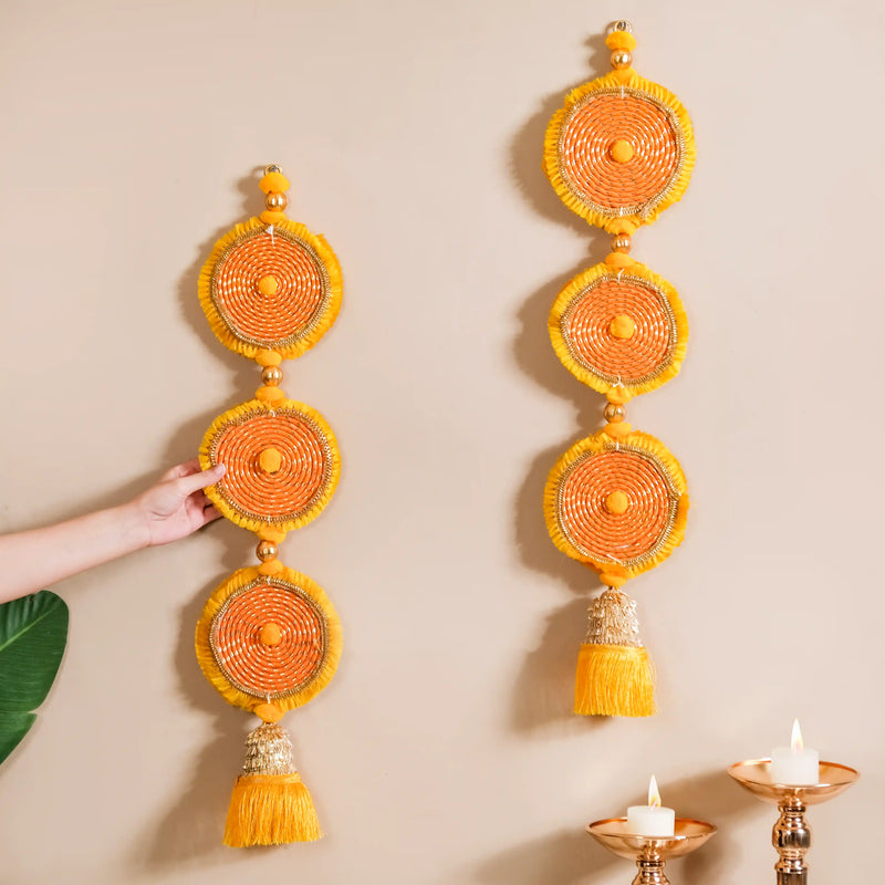 Sustainable Wall Hanging Multicolour Set of 2