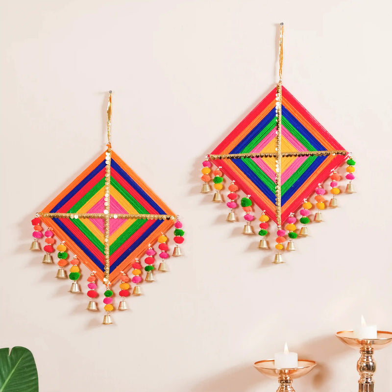 Traditional Organic Wall Hanging Set of 2